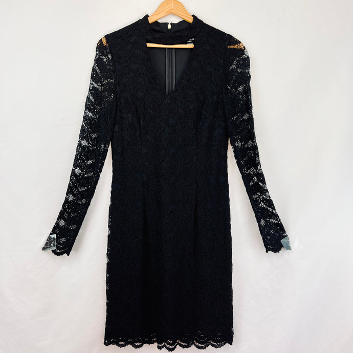 Karl Lagerfeld Black Lace Dress Size 6