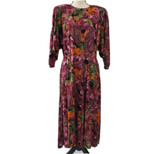 Load image into Gallery viewer, Vintage 80&#39;s Pellini Belted Midi Boho Dress Dolman Sleeves w Pockets  Size 9/10
