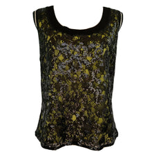 Load image into Gallery viewer, St. John Black Sequin Sleeveless Knit Top Size Large
