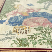 Load image into Gallery viewer, Vintage Framed Needlepoint Set of 2
