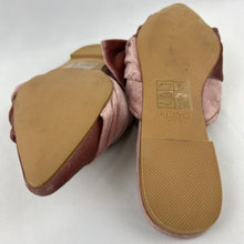 Load image into Gallery viewer, Aldo Pink Velvet Mules Flats Size US/7 UK/4.5 EU/37.5
