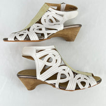 Load image into Gallery viewer, L&#39;artiste by Spring Step Flourish White Gladiator Sandal Size 10.5 EUR/41 UK/8.5
