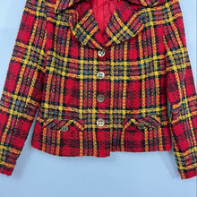 Load image into Gallery viewer, Vintage Howard Wolf Red Tweed Blazer Size 6 Chest 38&quot;
