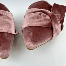 Load image into Gallery viewer, Aldo Pink Velvet Mules Womens Flats Size US/7 UK/4.5 EU/37.5
