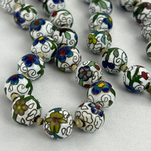 Load image into Gallery viewer, Early Export Cloisonne Porcelain Bead Necklace
