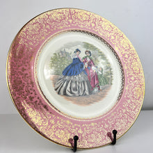 Load image into Gallery viewer, Imperial Salem 23 Karat Gold China Plate  10.75&quot; Gilded Age Women
