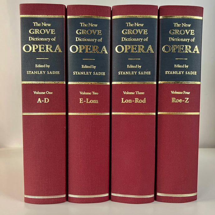 The New Grove Dictionary of Opera 4 Volume Set Cloth Hardcover