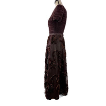 Load image into Gallery viewer, Brown 2 Piece Tulle Gown Size 6 Small
