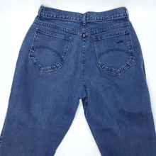 Load image into Gallery viewer, VTG 90s Chic High Rise Mom Dark Blue Jeans Sz 14P 30x37.5 USA

