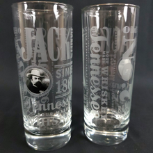 Load image into Gallery viewer, Jack Daniels Barware Highball Whiskey Glass Old No. 7  Set of 2

