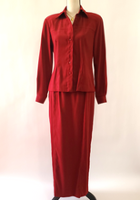 Load image into Gallery viewer, Vintage Sharon Young Western Skirt &amp; Blouse Set - Size Small
