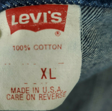 Load image into Gallery viewer, Vintage 80&#39;s Levi&#39;s Acid Wash Denim Trucker Jacket,  4 Pockets- Size XL
