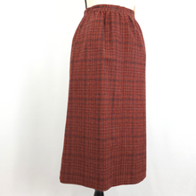 Load image into Gallery viewer, Vintage Plaid Wool Skirt Suit Dark Academia Aesthetic Size Small
