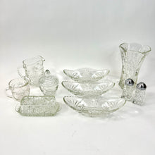 Load image into Gallery viewer, Vintage 50s Star of David Cut Glass 12 Piece Set
