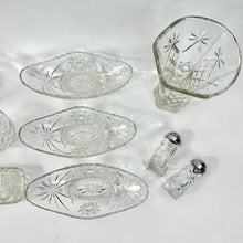 Load image into Gallery viewer, Vintage 50s Star of David Cut Glass 12 Piece Set
