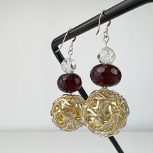 Load image into Gallery viewer, Dangle Ball Womens Earrings 2-1/8&quot; drop
