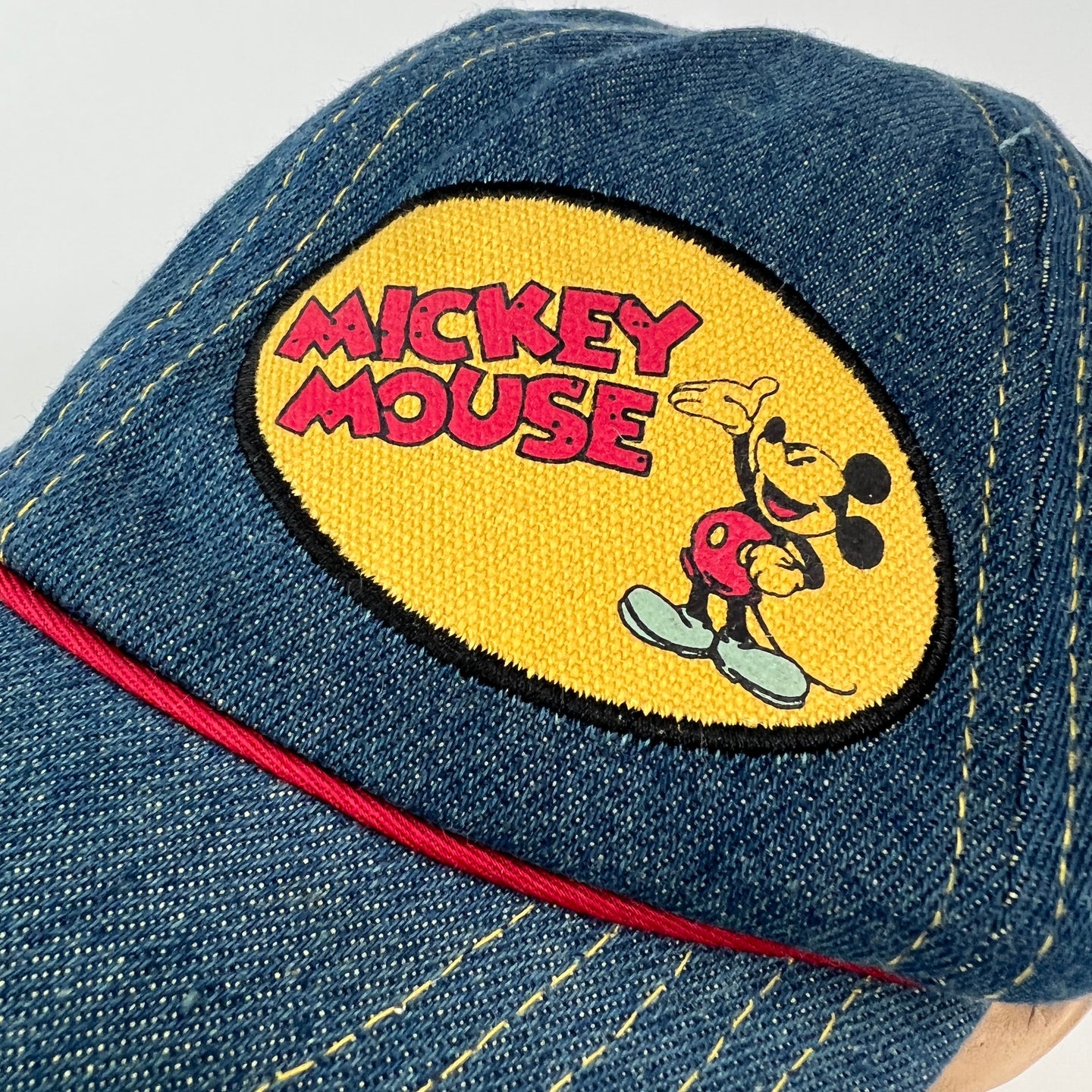 Disney Denim Mickey Mouse Baseball Hat Size Small