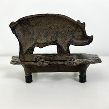 Load image into Gallery viewer, Cast Iron Pig Soap Dish
