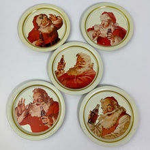 Load image into Gallery viewer, Vintage 80s Coca-Cola Santa Claus Coasters
