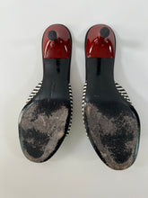 Load image into Gallery viewer, Ferragamo Woman Peep Toe Kitten Heel Mules 7.5
