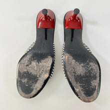 Load image into Gallery viewer, Ferragamo Woman Peep Toe Kitten Heel Mules 7.5
