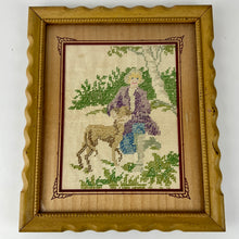 Load image into Gallery viewer, Vintage Framed Needlepoint Set of 2
