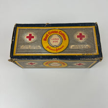 Load image into Gallery viewer, Vintage Johnson &amp; Johnson Red Cross Cotton Box Large
