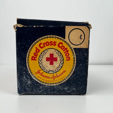 Load image into Gallery viewer, Vintage Johnson &amp; Johnson Red Cross Cotton Box Large
