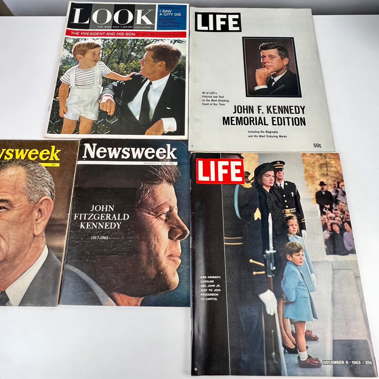 Vintage 1960s Magazines JFK's Life & Assassination