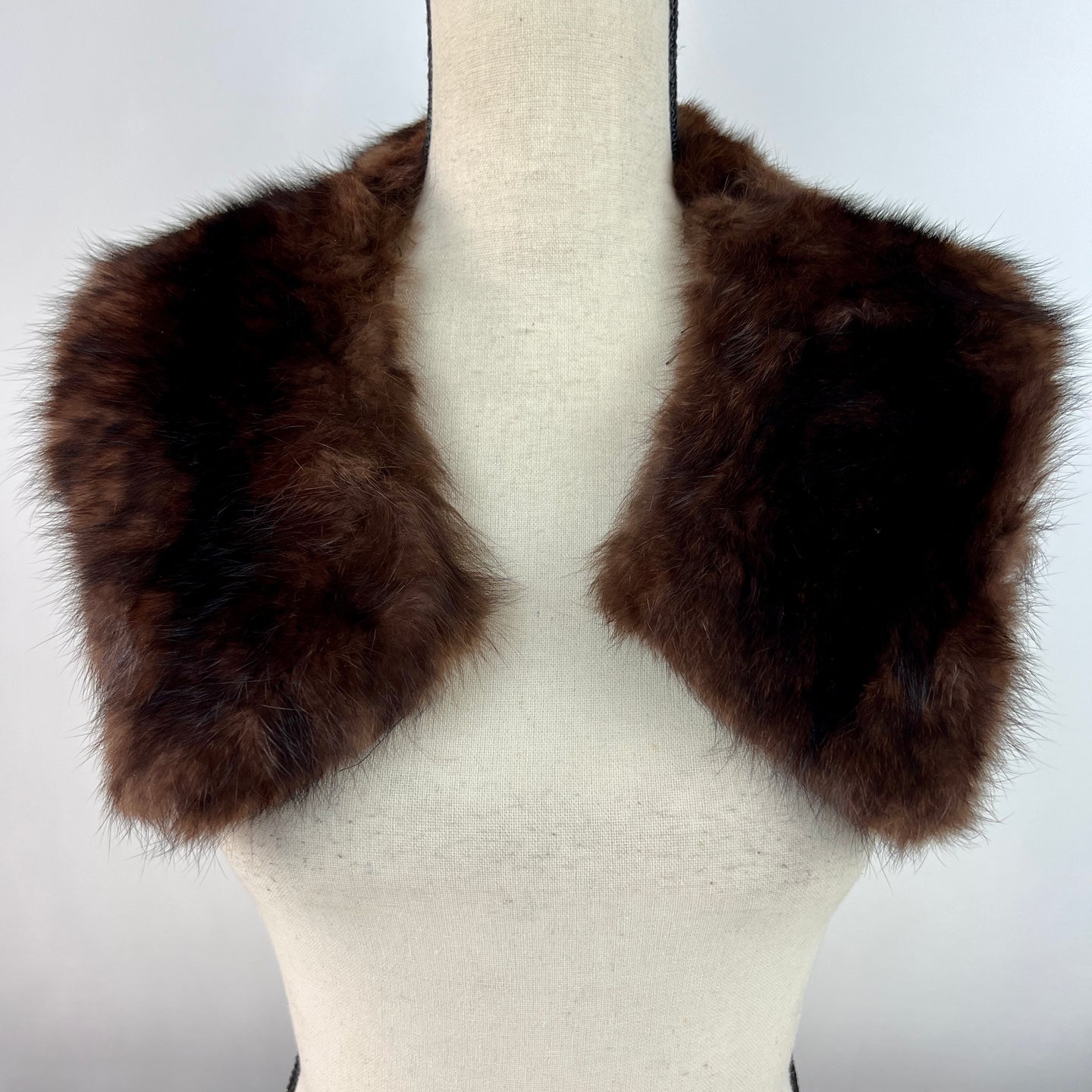 Vintage Brown Fur Collar