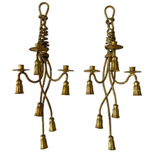 Load image into Gallery viewer, Antique Gold Candelabra Wall Sconce
