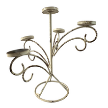Load image into Gallery viewer, Vintage Whimsical 5 pillar candelabra set
