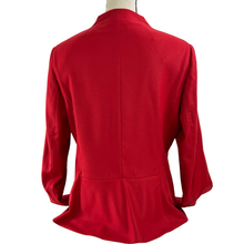 Load image into Gallery viewer, Vintage Escada Lacquer Red Cashmere Wool Blazer Size 16
