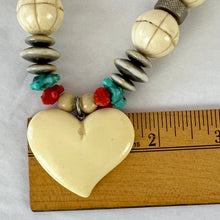 Load image into Gallery viewer, Heart Collar Women Necklace 15.5&quot;
