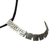 Load image into Gallery viewer, Greek Key Design Sterling Silver Necklace
