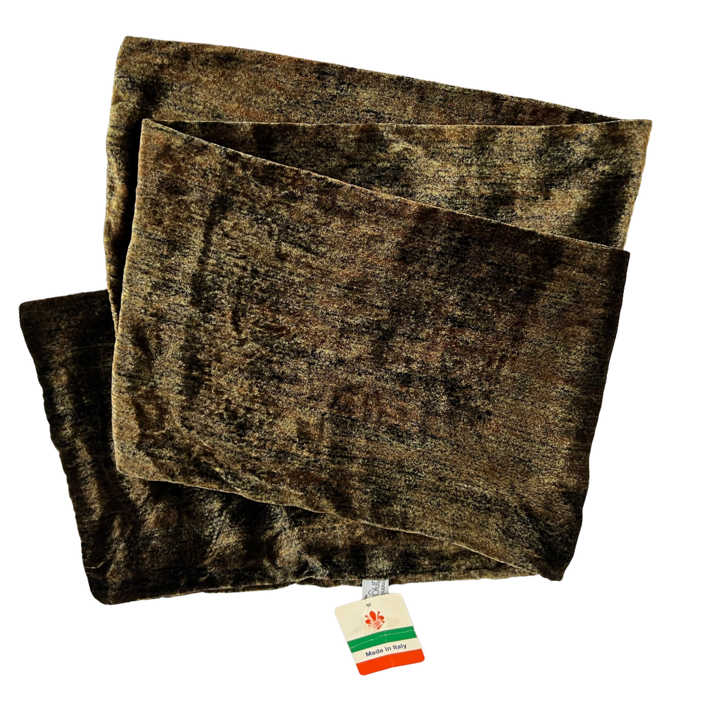 Mondo Di Angelo Velvet Rectangle Scarf Made in Italy
