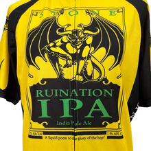 Load image into Gallery viewer, Canari Yellow &amp; Black Cyclist Shirt Stone Ruination IPA Size Large
