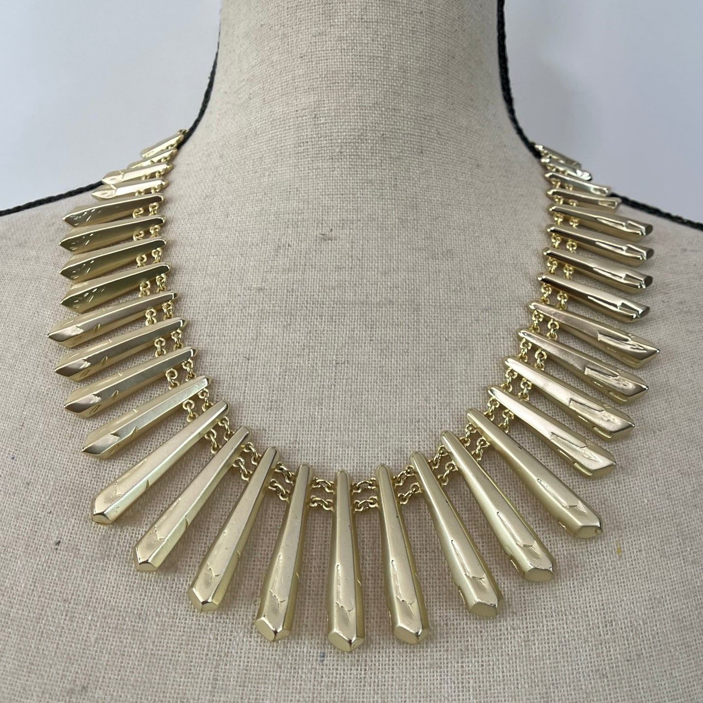 Kendra Scott Jill Fringe Necklace In Gold Tone 20