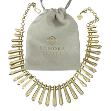 Load image into Gallery viewer, Kendra Scott Jill Fringe Necklace In Gold Tone 20&quot; 
