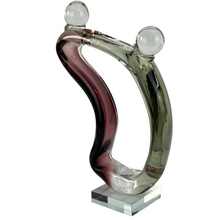 Load image into Gallery viewer, Vintage Studio Art Glass Sculpture of Two Lovers
