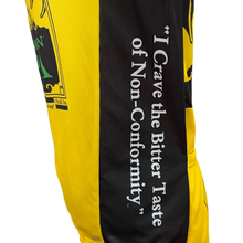 Load image into Gallery viewer, Canari Yellow &amp; Black Cyclist Shirt Stone Ruination IPA Size Large
