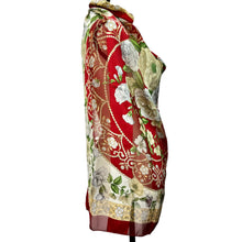 Load image into Gallery viewer, Vintage Valentino Red Floral Silk Scarf Made in Italy
