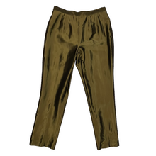 Load image into Gallery viewer, Vintage Silk Taffeta Metallic Pantsuit Size XL
