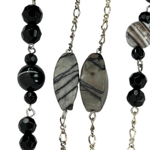 Load image into Gallery viewer, Natural Stone and Faceted Glass Bead Necklace Pair

