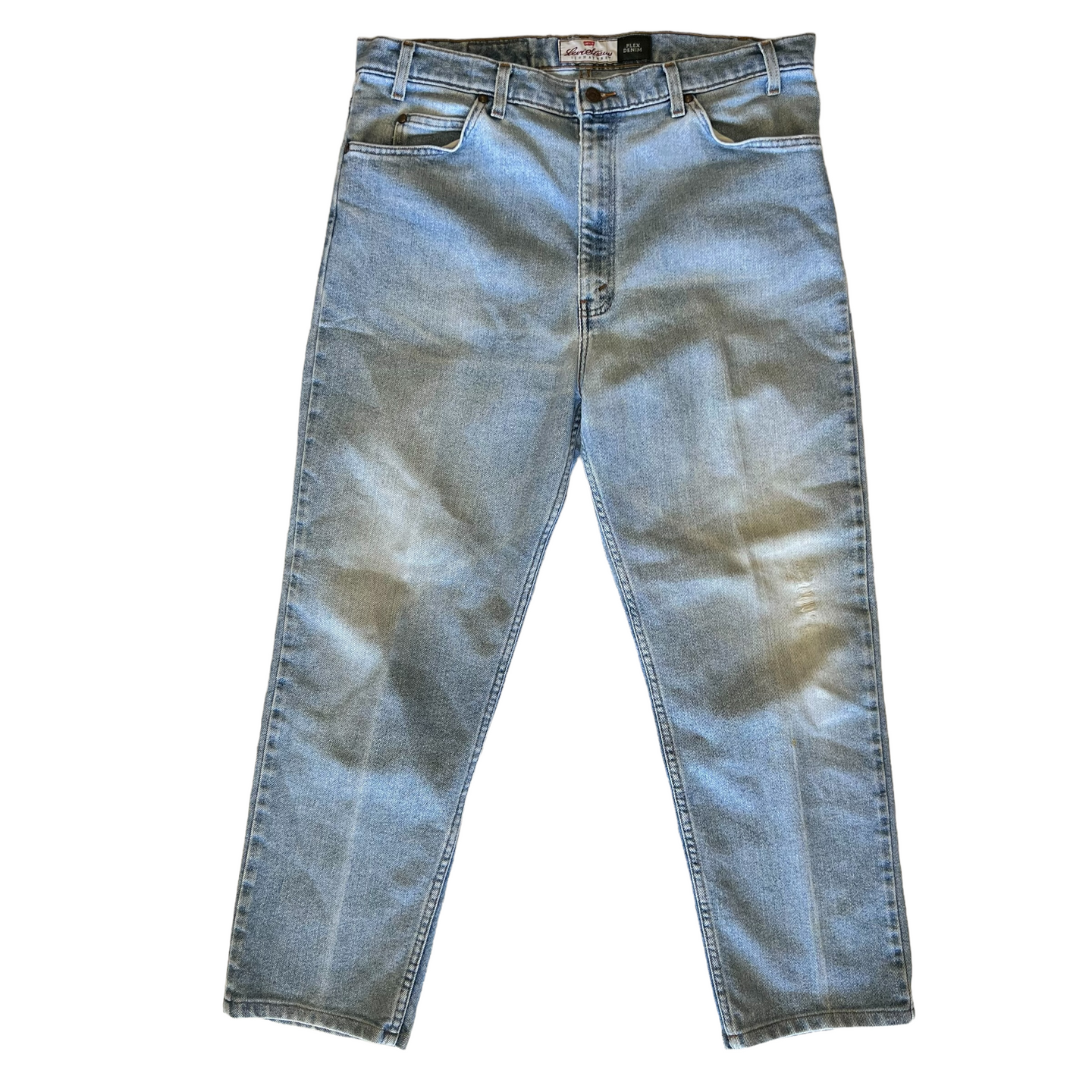 Levis 540 Light Wash Straight Leg Relaxed Fit Jeans 36 x 40 Flex Denim Jeans