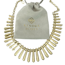 Load image into Gallery viewer, Kendra Scott Jill Fringe Necklace In Gold Tone 20&quot; 
