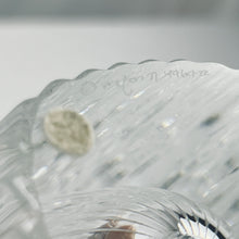 Load image into Gallery viewer, Signed Orrefors Sweden 8.5&quot; Heavy Crystal Cut Glass Vase 4969-22

