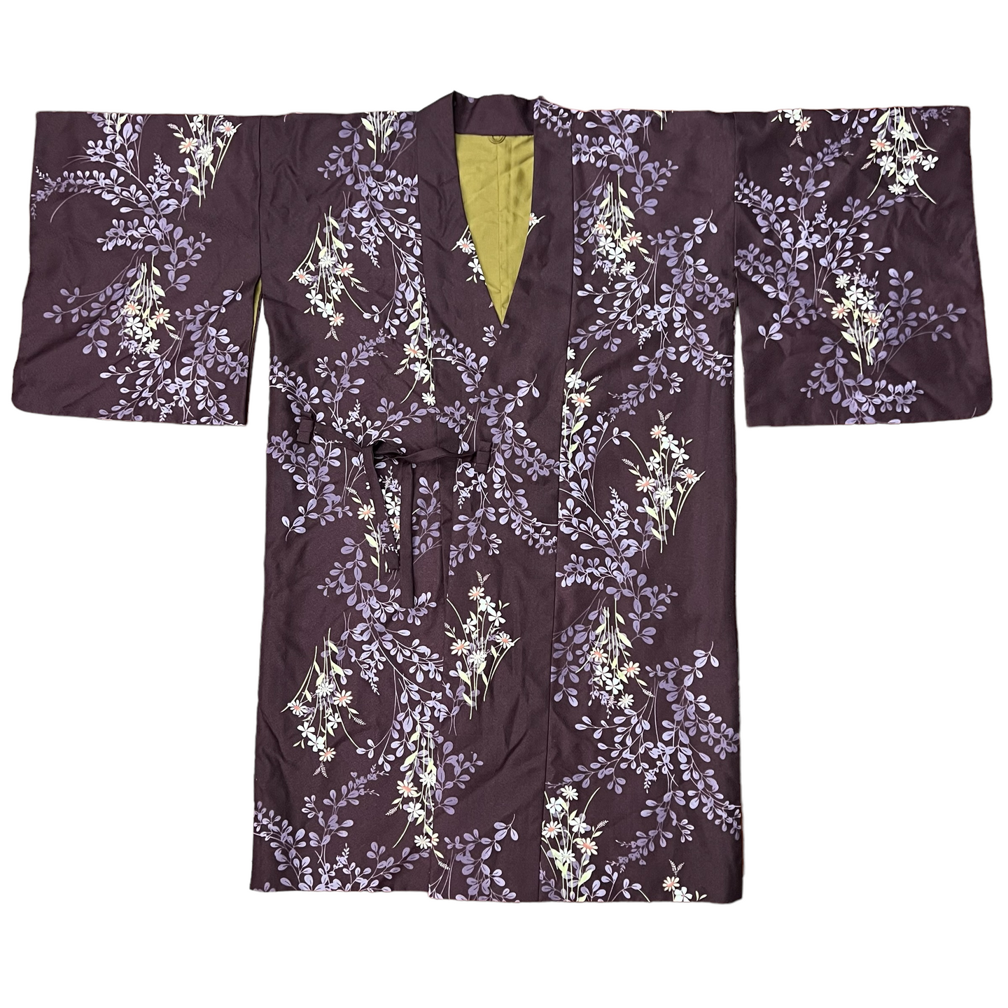 Purple Floral Kimono Robe Size Large