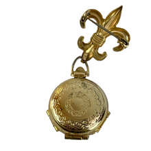 Load image into Gallery viewer, Coro Pegasus Heart Locket 4 Photo Brooch
