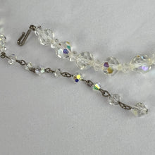 Load image into Gallery viewer, Vintage 50s Aurora Borealis Beaded Necklace with Extension
